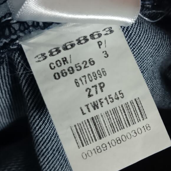 Ann Taylor LOFT Flare Mid Rise Jeans Size 27/4 Dark Blue 5 Pockets - Picture 8 of 9